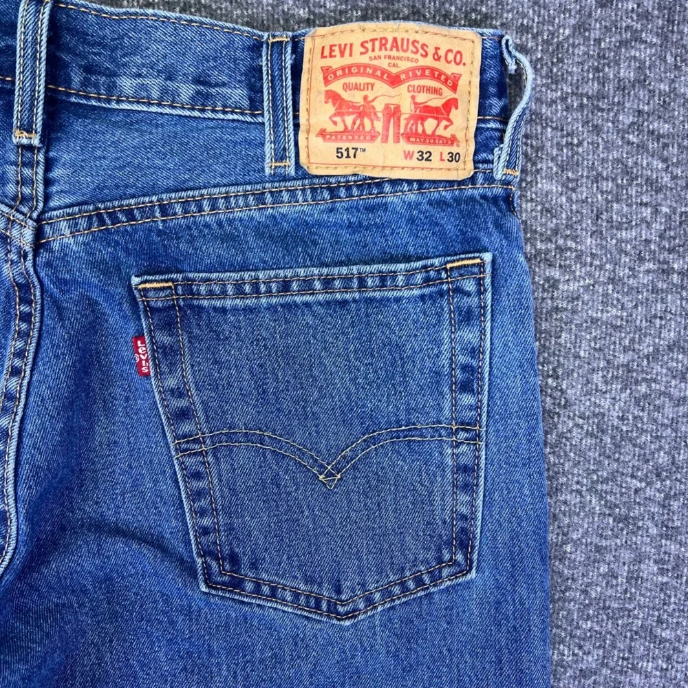 Levis 517 Bootcut Jeans Men 32x30 Blue Cowboy Classic Western Denim Rodeo Casual